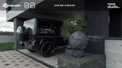 Dream Garage Blender Project File Textured Blend  FBX OBJ 3D model