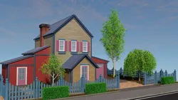 House Low-poly 3D model