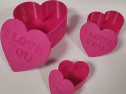 "I LOVE YOU" Heart Gift Box Set | 3 Sizes