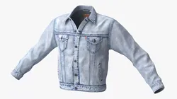 Jeans Jacket Levis for Men Buttoned-up 3D model