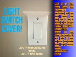 Light switch frame! (Table top) "Print-in-Place"!