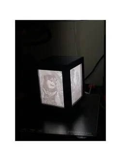 Lithopane box for 100x75mm vertical lithopanes