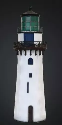 Low Poly Lighthouse Low-poly 3D model