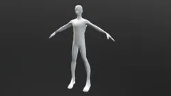 Low Poly Male Base - Slender