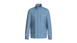 Men High Neck Jacket With Multi Pocket 3D model