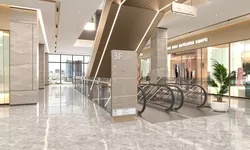 Shopping Mall interior Low-poly 3D model