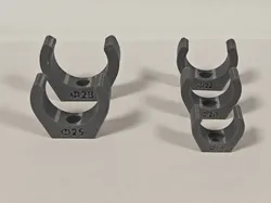 Small Pipe & Tube Clips | 16-28mm (M3)