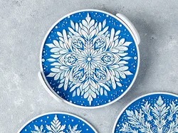 Snowflake Coasters