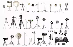 Studio Lighting Collection Low-poly 3D model