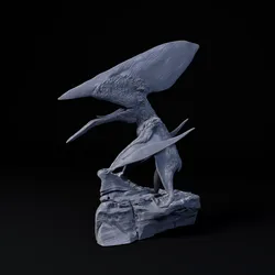Thalassodromeus  vocalizing 1-35 scale pre-supported pterosaur