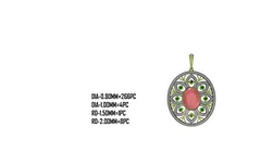 Traditional Peacock Silver Pendant 3D Printable Jewelry CADModel 3D print model