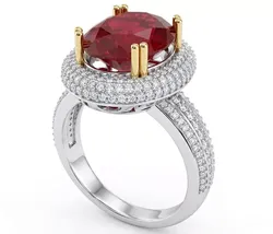 3D Printable Diamond Engagement Ring STL 3D print model