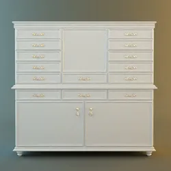 antique white drawer storage cabinet