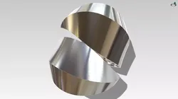 Avantgarde Twisted Ribbon Ring Modern Architectural Jewelry CAD 3D print model