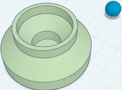 Ball Spinning fidget with walls and bottom