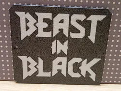 Beast in Black keychain  & coaster
