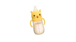 Cute Cat Baby Bottle Low-poly 3D model
