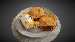 Double Whopper Hamburger Value Meal
