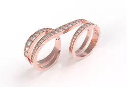 Dual Finger Ring 3D print model