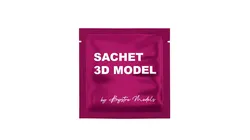 Flat Sachet Low-poly 3D model