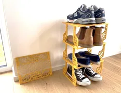 Folding Shoe Rack V2 - Print-in-Place