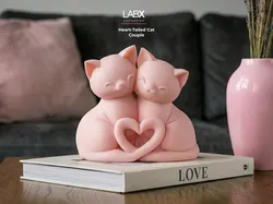 Heart-Tailed Cat Couple