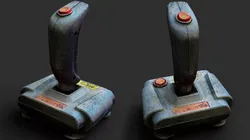 joystick old abandoned electronics asset PBR photogrammetry Low-poly 3D model