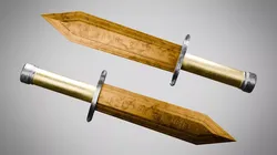 Knife 12 Desert FT Low-poly 3D model