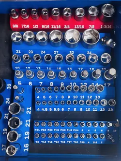 Magnetic Socket Organiser - Parametric OpenSCAD