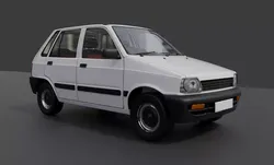 Maruti 800 white 3D model
