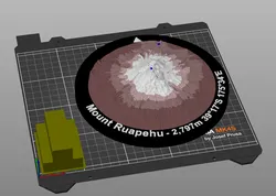 Mount Ruapehu - Desk Model