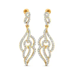 SILVER AND GOLD LONG EARRINGS  3D print model