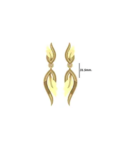 SILVER AND GOLD LONG EARRINGS  3D print model