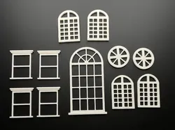 Small Windows and Doors Set for Miniature Houses