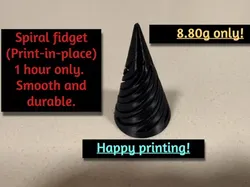 Spiral fidget! (Smooth finish) "Print-in-Place"!!!