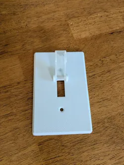 Switch plate with hinged switch cover