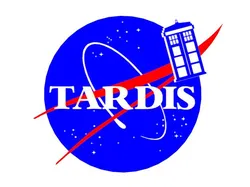 TARDIS NASA LOGO PARODY SIGN