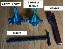 6 Fists of Furry & 2 Tiers of Terror Battle Tops