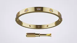 Bracelet LOVE 3D  De cartier Size 160mm 3D PRINT READY  N09 3D print model
