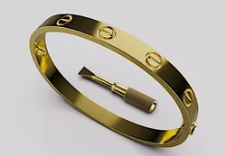 Bracelet LOVE 3D  De cartier Size 165  3D PRINT  N08 3D print model