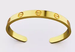 Bracelet LOVE De cartier Size 160mm 3D print ready 3d N07 3D print model