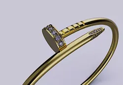 Bracelet Nail De cartier Size 177mm 3D print ready N15 3D print model