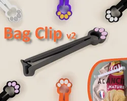 Cat's paw Bag Clip v2