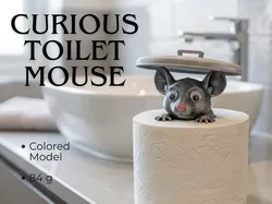 Curious Toilet Mouse