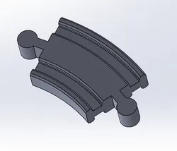 Curved track MM 30deg R100mm