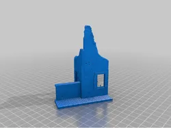 destroyed building 2 ww2 diorama