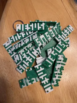 Jesus Optical Illusion Key Tag
