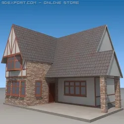 low poly house 3