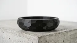 Modern faceted catch-all bowl. Low-poly desk organizer/bonsai planter (no supports)