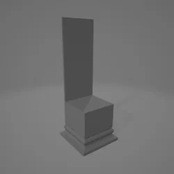 Plinth with Backdrop